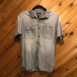 Banana republic short sleeve denim button down